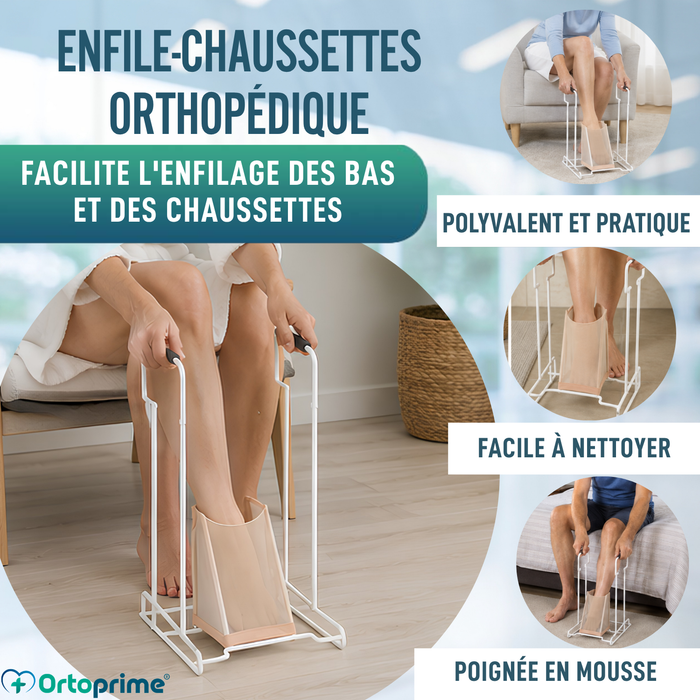 Chausse-pied pour bas et Chaussettes de Compression | Avec Socle