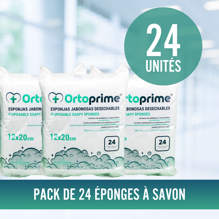Éponges Jetables Savonneuses 24 Unités