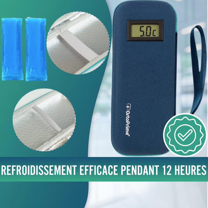 Étui pour Insuline avec Thermomètre | Frigo pour Diabétiques