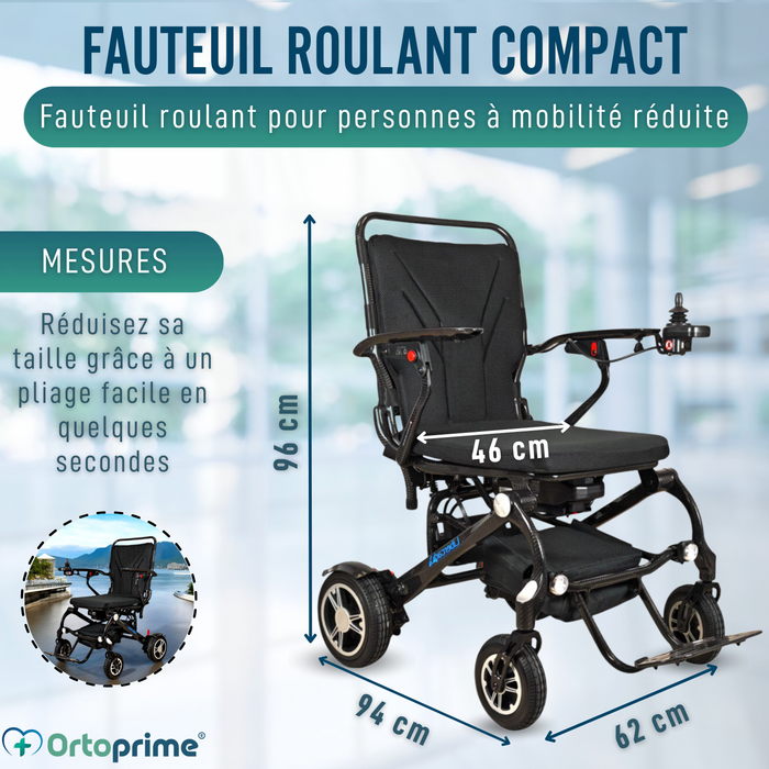 Fauteuil Roulant Électrique Haute Performance Transportable