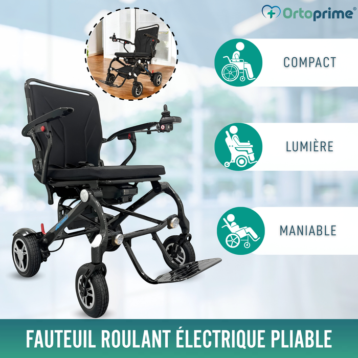 Fauteuil Roulant Électrique Haute Performance Transportable