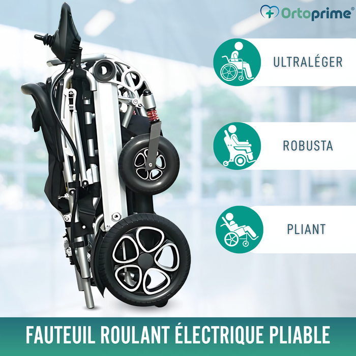 Fauteuil Roulant Électrique Ultra-Léger avec Batterie Lithium