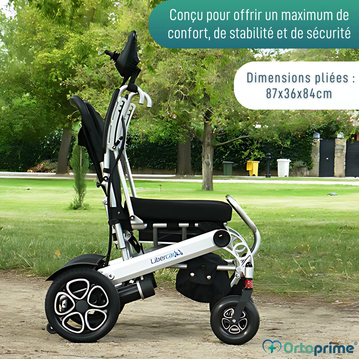 Fauteuil Roulant Électrique Ultra-Léger avec Batterie Lithium