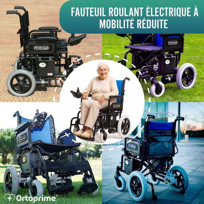 Chaise électrique mobilité réduite | Roues pleines