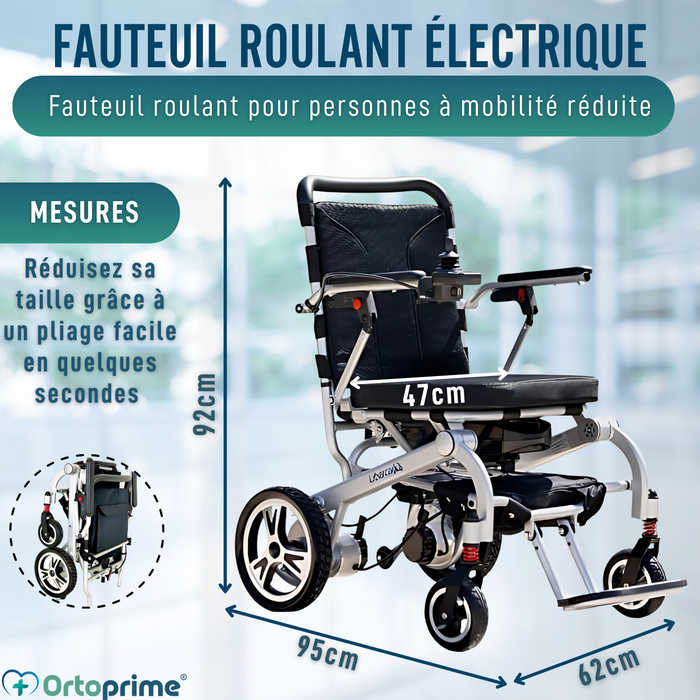 Fauteuil Roulant Électrique Ultra-léger & Batterie Lithium