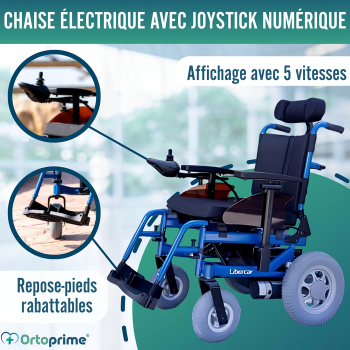 Fauteuil roulant électrique adaptable | Positions multiples