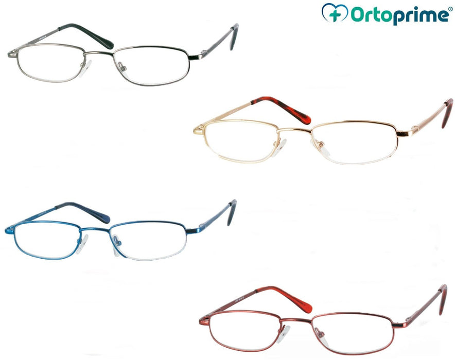 Lunettes de Lecture pour Presbytie Monture Demi-Lune Métallique
