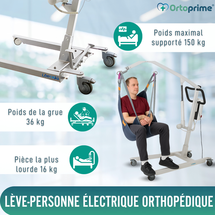 Lève-personnes avec Harnais à Réglage Rapide Intégré