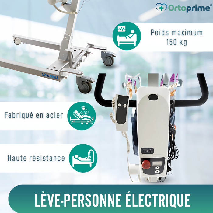 Grue Électrique pour Transfert de Patients | Sans Harnais