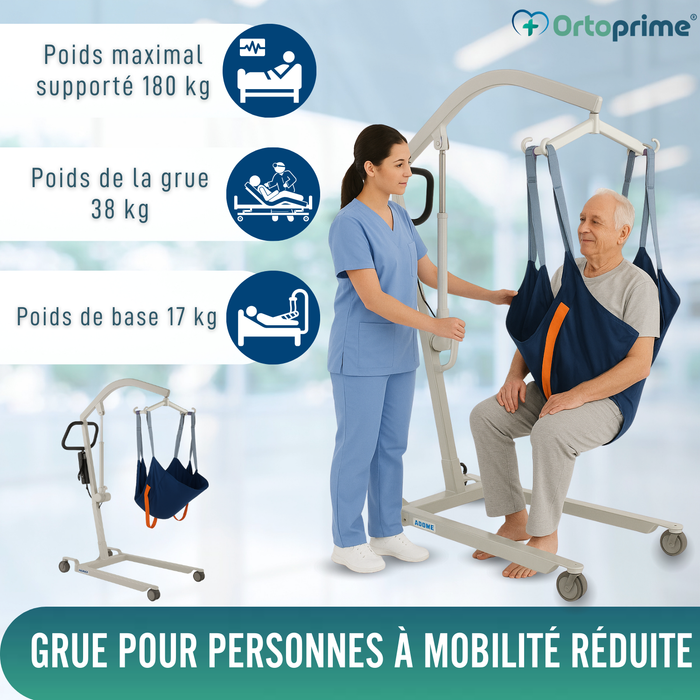 Grue Robuste pour Patients avec Harnais 2 Tailles
