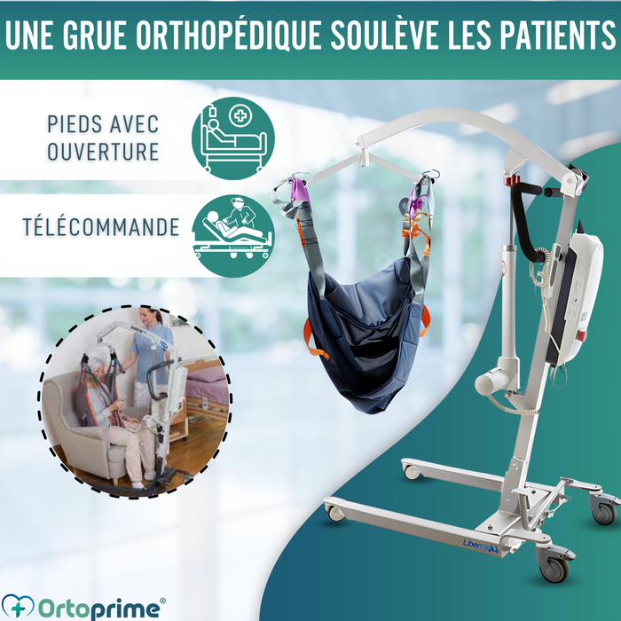 Grue pour Élever Patients Haute Qualité | Harnais Inclus