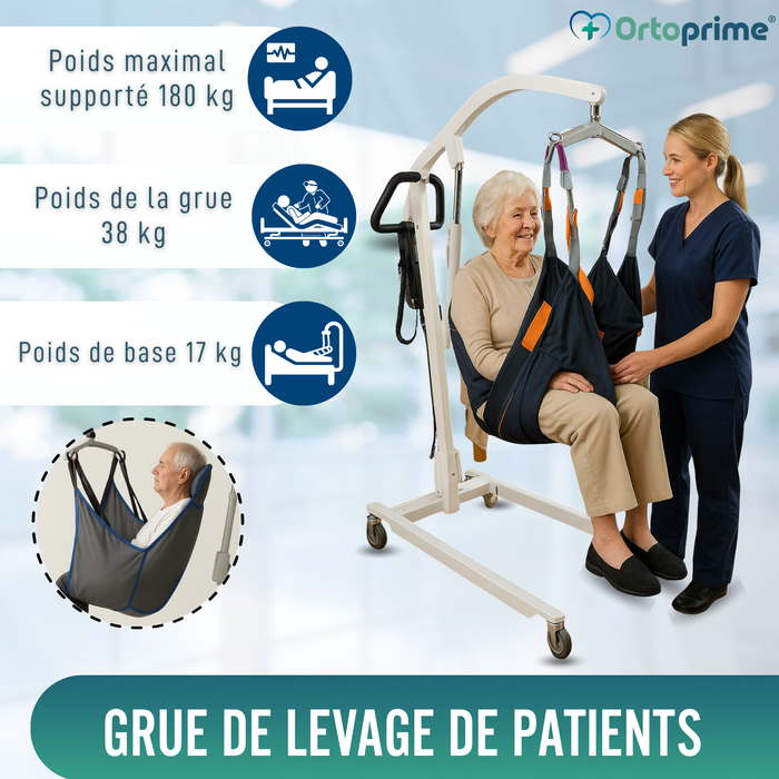 Lève-personnes Orthopédique avec Harnais et Appui-Tête
