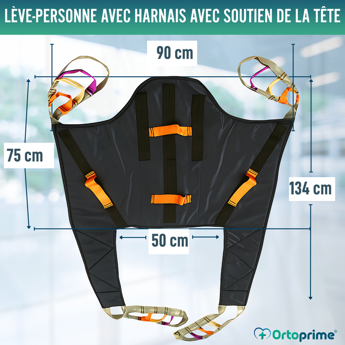 Grue Orthopédique | Harnais avec Support Tête Inclus