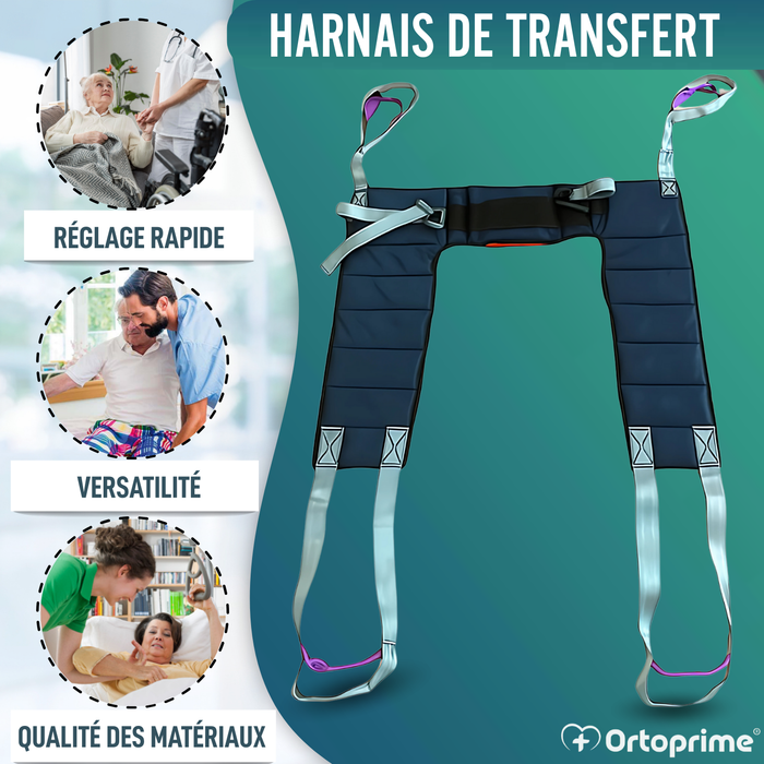 Harnais Ergonomique à Réglage Rapide pour Grue de Transfert