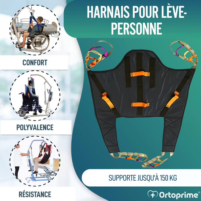 Grue Orthopédique | Harnais avec Support Tête Inclus