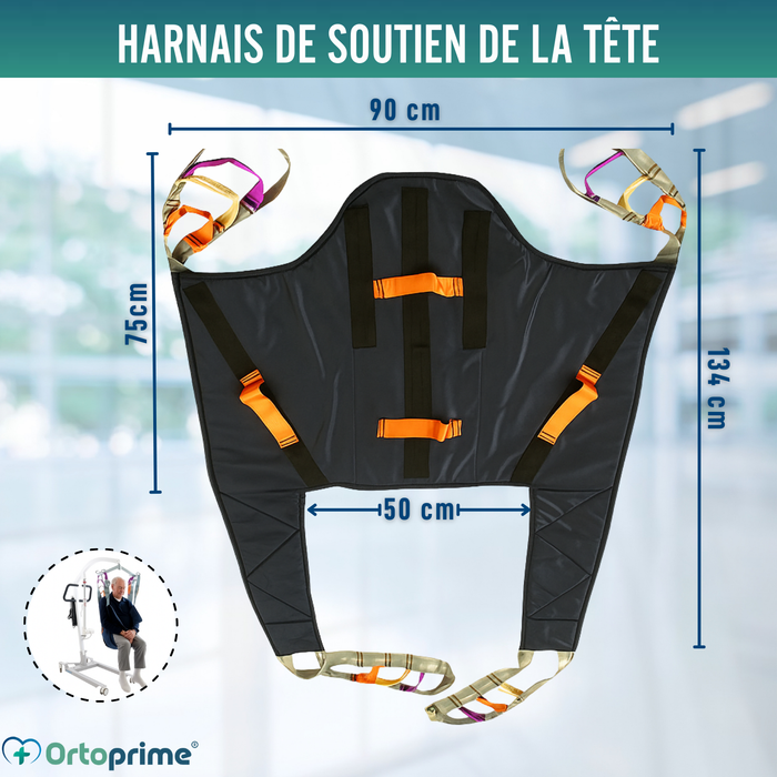 Lève-personnes Orthopédique avec Harnais et Appui-Tête