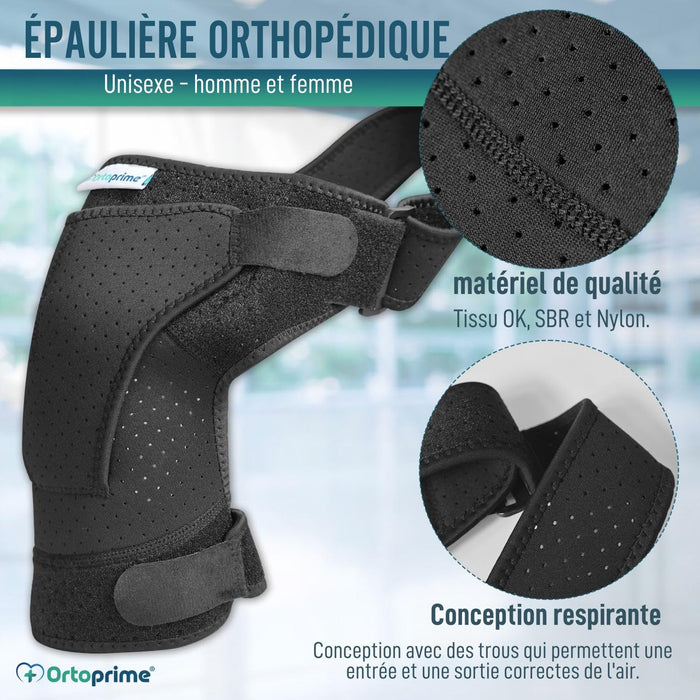 Épaulière Sportive Réglable avec Poche | Soulagement de la Douleur