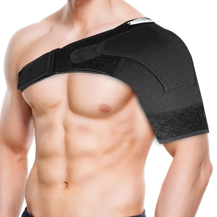 Épaulière Sportive Réglable avec Poche | Soulagement de la Douleur