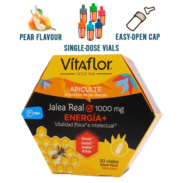 Vitaflor Énergie Gelée Royale | Combat la Fatigue et l'épuisement