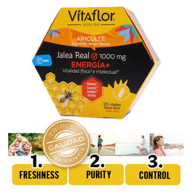 Vitaflor Énergie Gelée Royale | Combat la Fatigue et l'épuisement