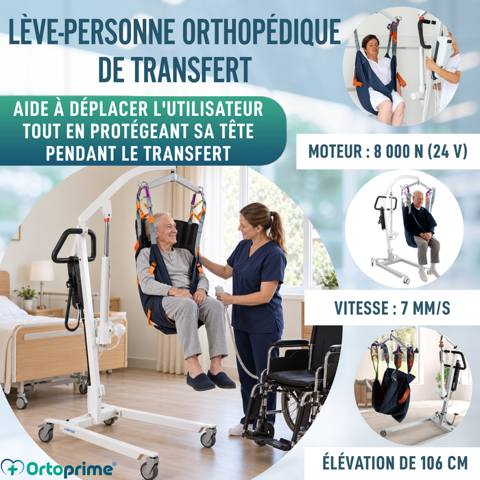 Grue Orthopédique | Harnais avec Support Tête Inclus