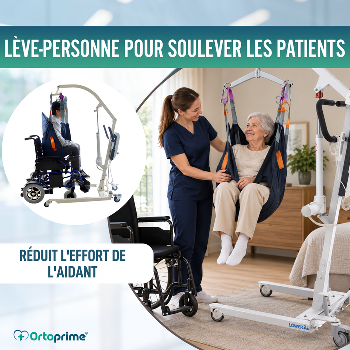 Grue Orthopédique | Harnais avec Support Tête Inclus