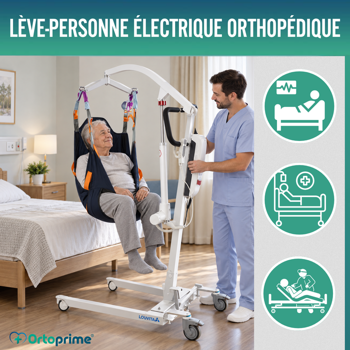 Grue Orthopédique | Harnais avec Support Tête Inclus