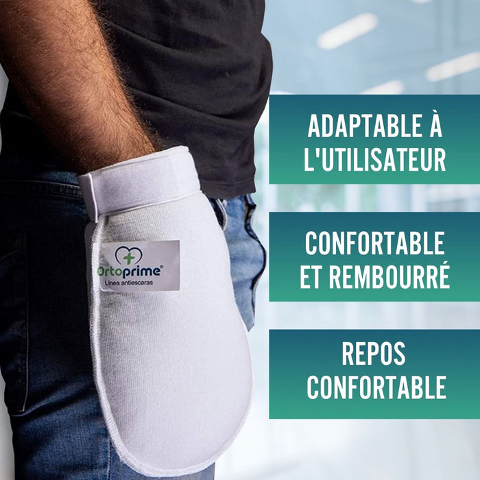 Gant de protection anti-escarres pour fauteuil roulant