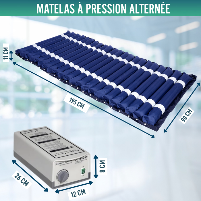 Matelas Anti-escarres avec Compresseur MAXIPLUS