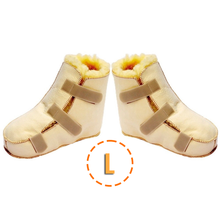 Bottes anti-escarres en peau d'agneau Premium pour pied Gauche et Droit