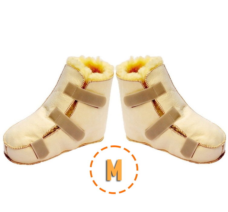 Bottes anti-escarres en peau d'agneau Premium pour pied Gauche et Droit