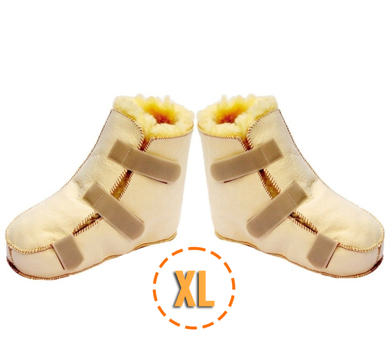 Bottes anti-escarres en peau d'agneau Premium pour pied Gauche et Droit