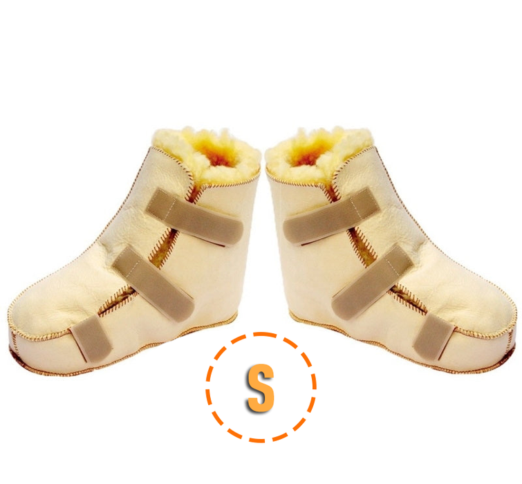 Bottes anti-escarres en peau d'agneau Premium pour pied Gauche et Droit