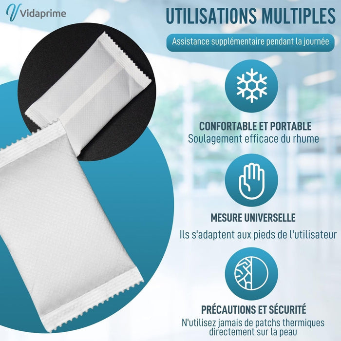 Patchs Chauffants Instantanés pour les Mains | Pack de 10 Unités