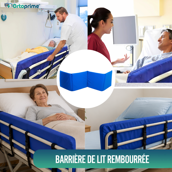 Protège-barrière de lit rembourré anti-chute