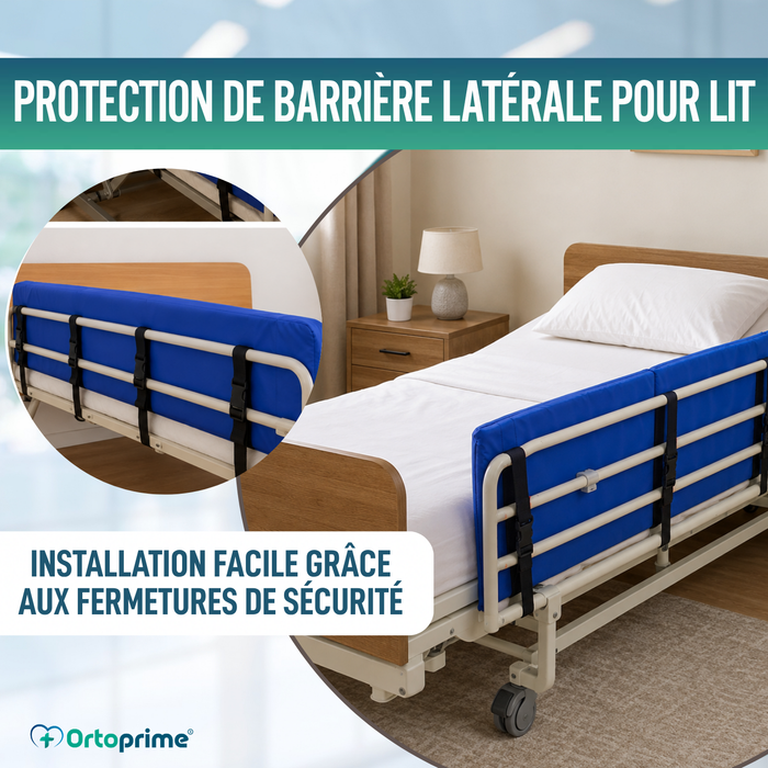 Protège-barrière de lit rembourré anti-chute