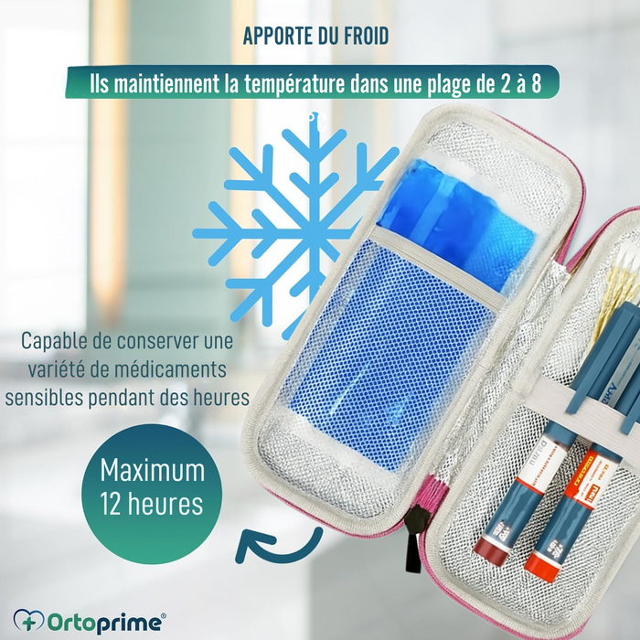 Étui pour Diabétiques | Porte-Insuline avec Gels Réfrigérants