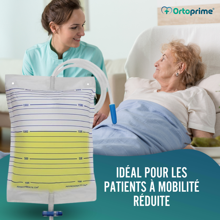 Sacs à Urine 2L Homme et Femme | Pack de 25 Unités