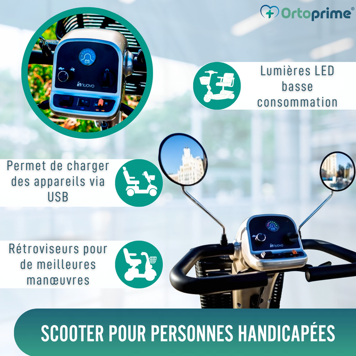 Scooter Électrique Haut de Gamme pour Adultes | 4 Roues