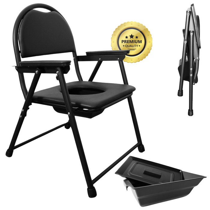 Chaise WC Personnes Âgées Pliable | Chaise Toilette Portable