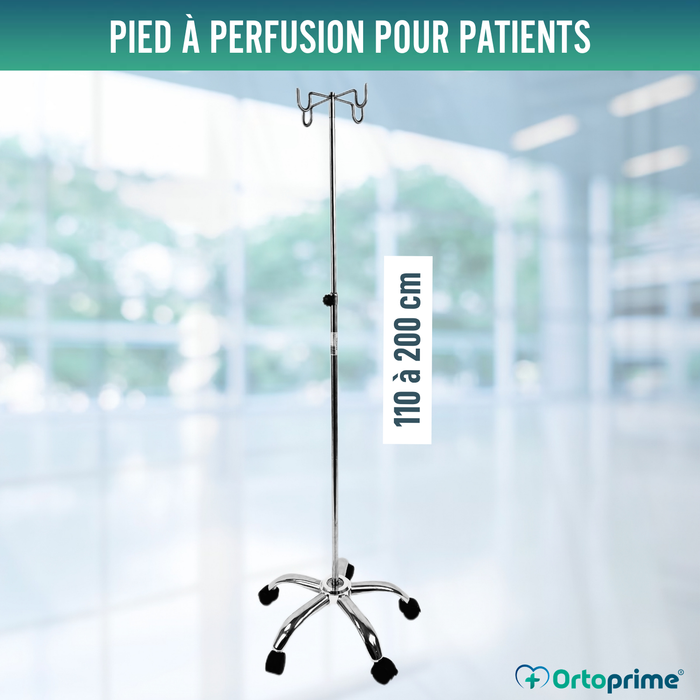 Porte-Perfusion Hospitalier Portable Professionnel et Domestique