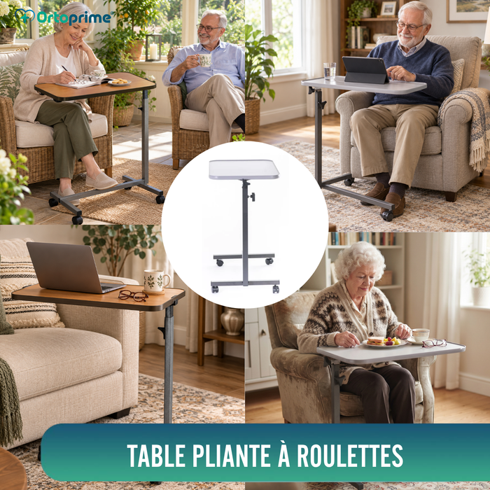 Table d'appoint avec roulettes