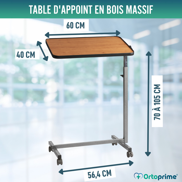 Table d'appoint avec roulettes