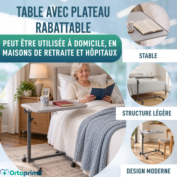 Table d'appoint avec roulettes