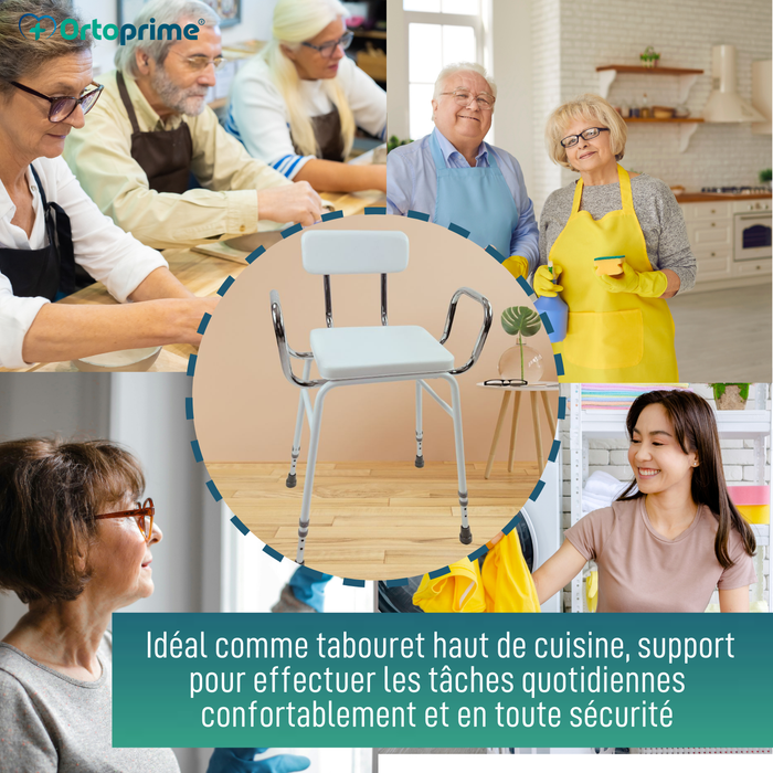 Tabouret Haut Cuisine et Maison | Chaise de Soutien Réglable