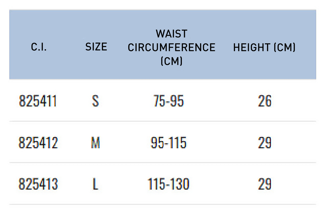 Ceinture Tubulaire avec Fermeture Velcro | Trois tailles