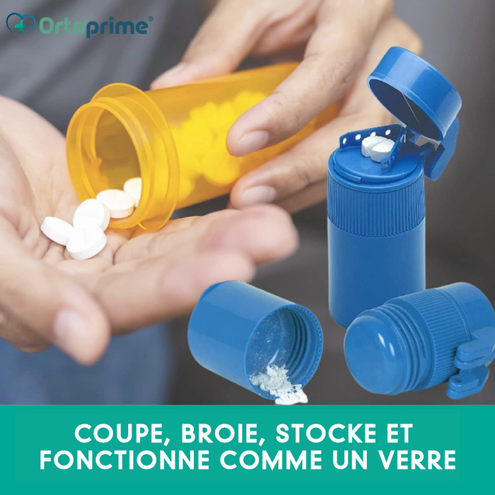 Coupeur et Broyeur de Pilules | Avec Compartiments