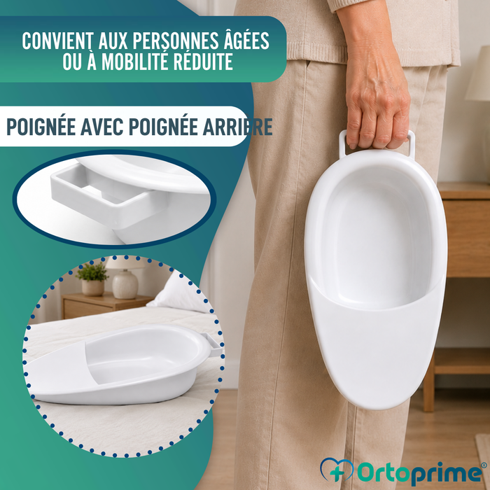 Bassin de Lit Adultes 2,5 L | Urinal Unisexe pour Lit