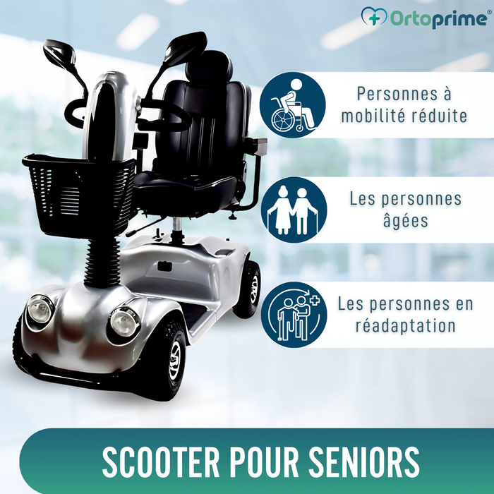 Scooter Électrique pour Adultes | Suspension Intégrale 4 Roues