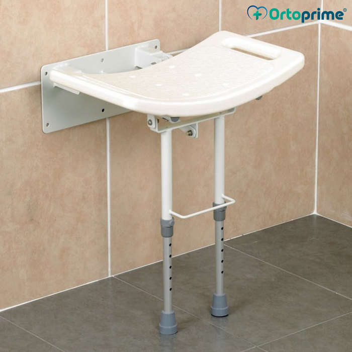 Siège de Douche Pliable avec Pieds Muraux